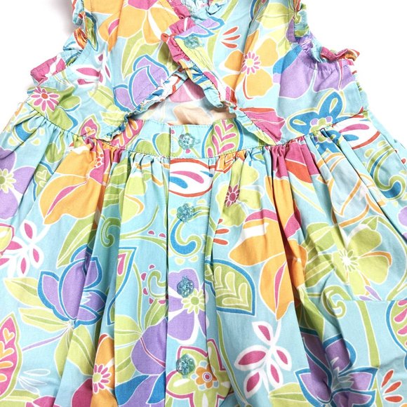 NWT Gymboree Girl Floral Print Woven Dress Size 3 - Picture 3 of 3